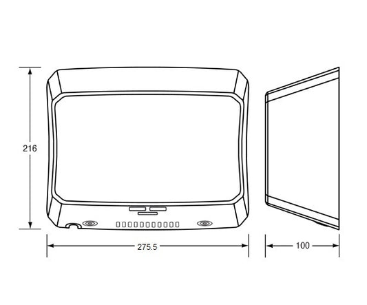 EcoSlender Slimline Automatic Operation Hand Dryer in Satin Stainless Steel