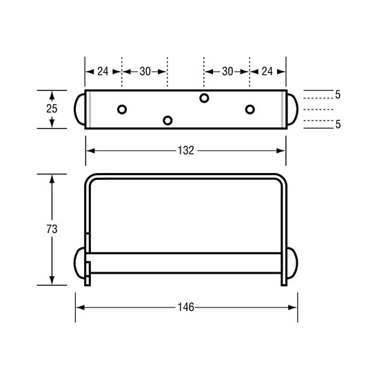 Single Toilet Roll Holder in Satin Stainless Steel